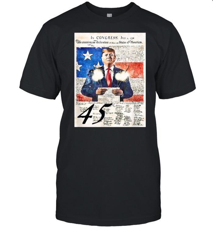 Donald trump president 45 4th Of July firework T- Classic Men's T-shirt