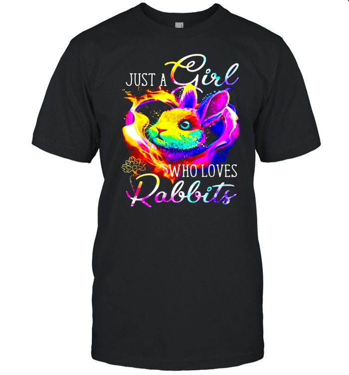 Just A Girl Who Loves Rabbits  Classic Men's T-shirt