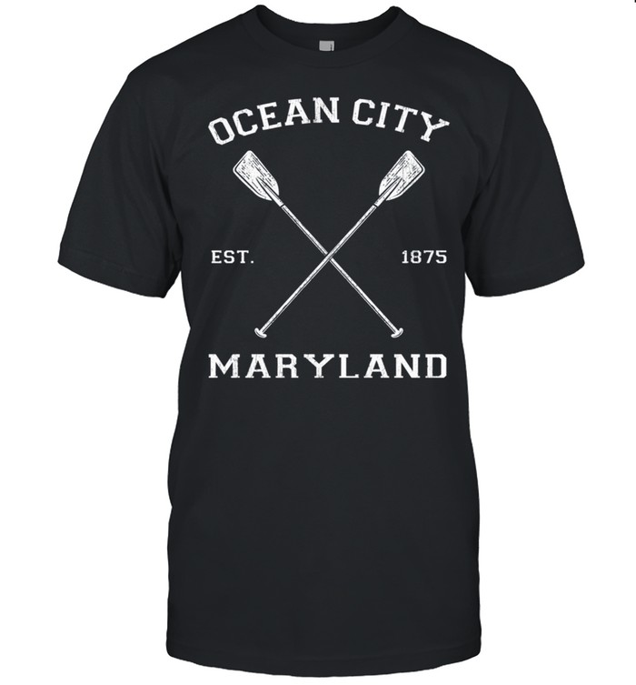 Vintage Ocean City Maryland Urlaub Langarmshirt shirt Classic Men's T-shirt