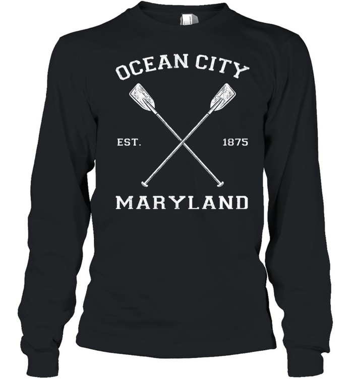 Vintage Ocean City Maryland Urlaub Langarmshirt shirt Long Sleeved T-shirt