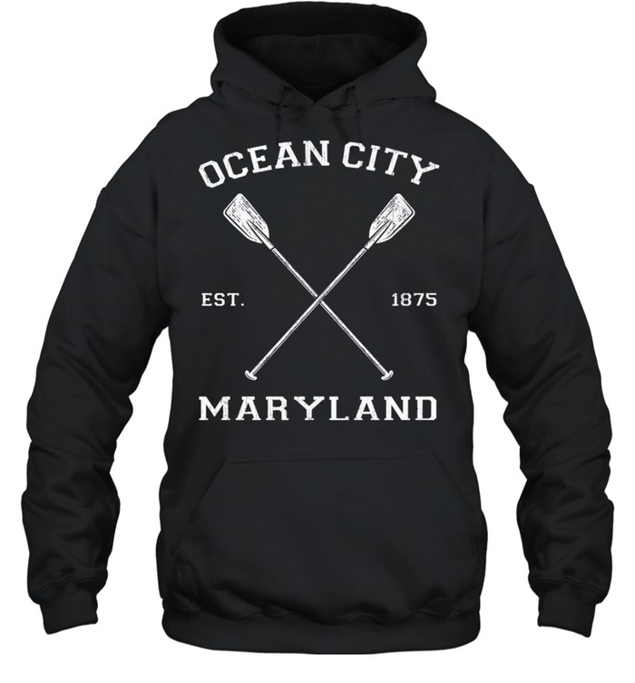 Vintage Ocean City Maryland Urlaub Langarmshirt shirt Unisex Hoodie