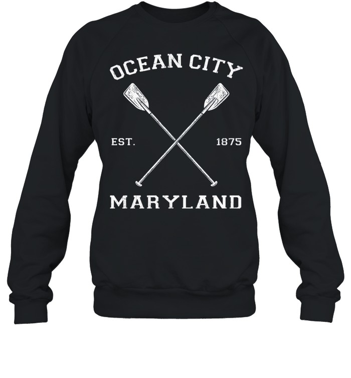 Vintage Ocean City Maryland Urlaub Langarmshirt shirt Unisex Sweatshirt