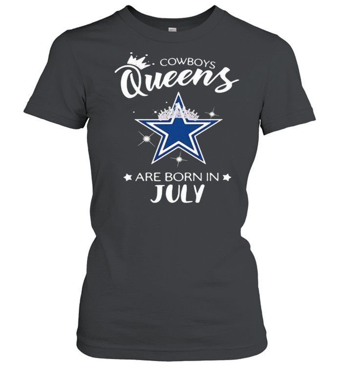Cowboy Queens Are Born In July Crown  Classic Women's T-shirt