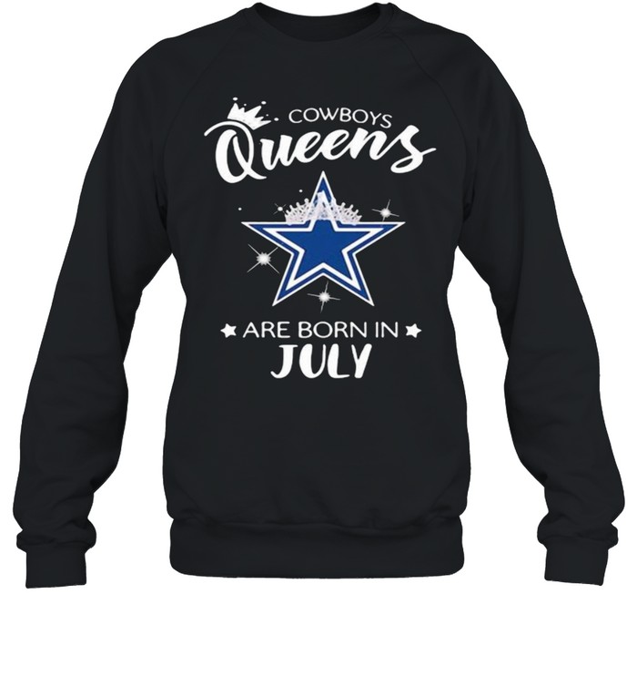 Cowboy Queens Are Born In July Crown  Unisex Sweatshirt