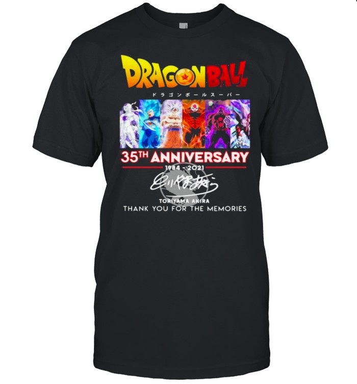 Dragon Ball 35th Anniversary Thank You For The Memories shirt