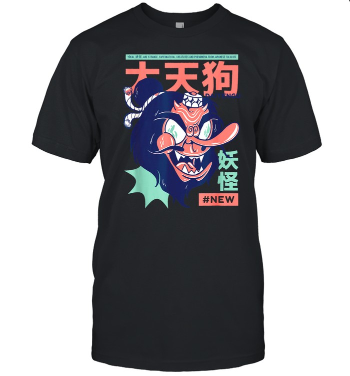 Daitengu Japanese Yokai Cute Japanese Mermaid Chibi Legend shirt Classic Men's T-shirt