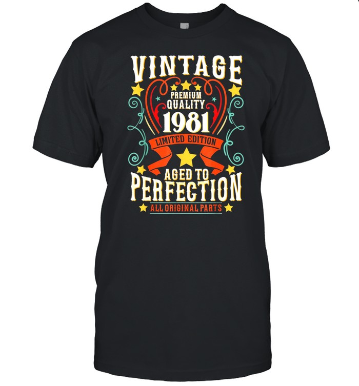 40 Years Old Vintage 1981 Birthday Limited 40th Fortieth Classic shirt Classic Men's T-shirt