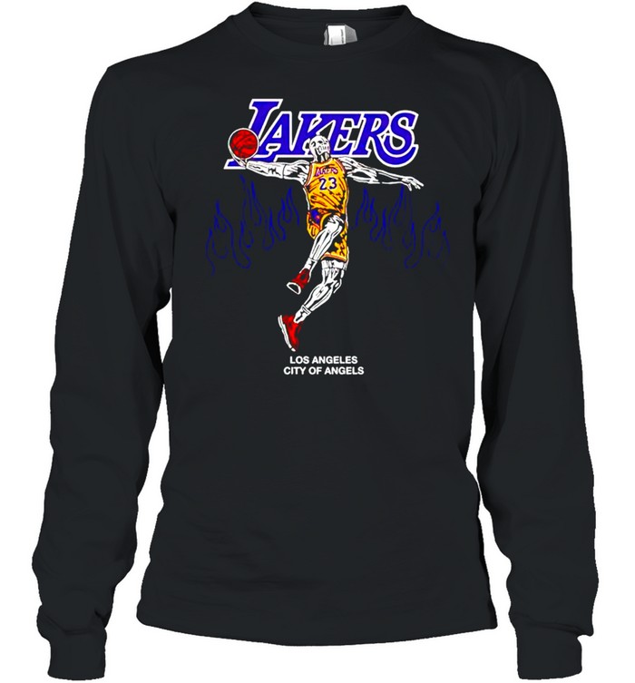 Los Angeles City Of Angels Lebron Lakers Warren Lotas Unisex T