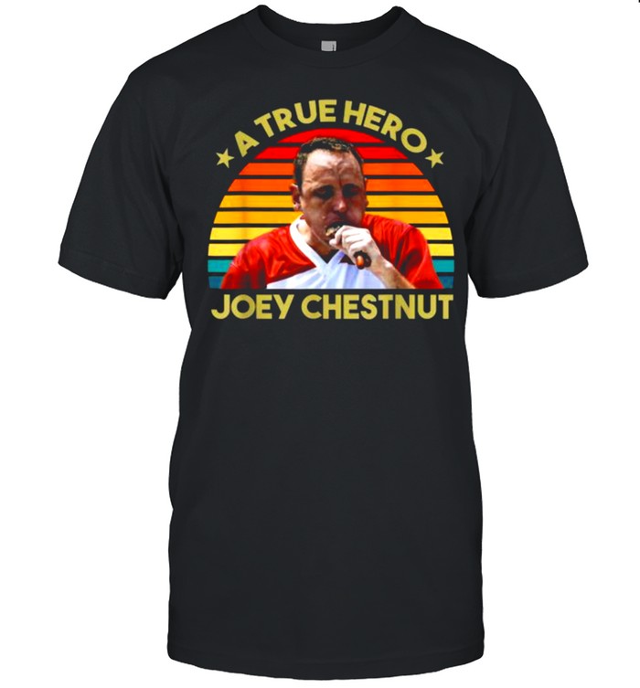 A true hero joey chestnut vintage shirt Classic Men's T-shirt