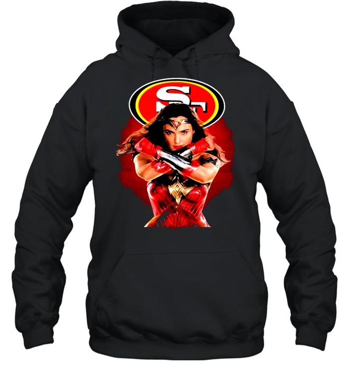 Wonder Woman San Francisco 49ers shirt Unisex Hoodie