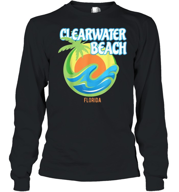 Clearwater Beach Florida Hot Summer Classic T- Long Sleeved T-shirt