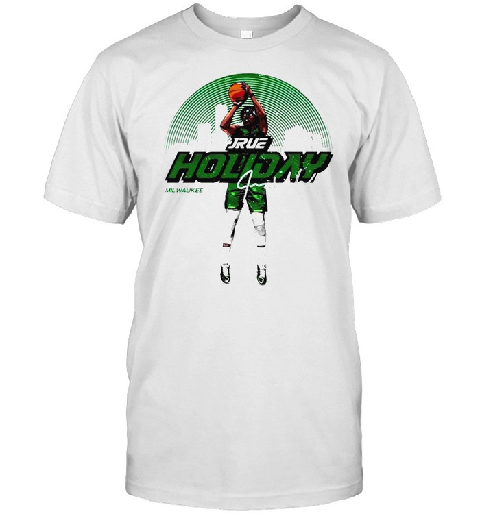 Milwaukee Bucks Jrue Holiday throw the ball shirt Classic Men's T-shirt