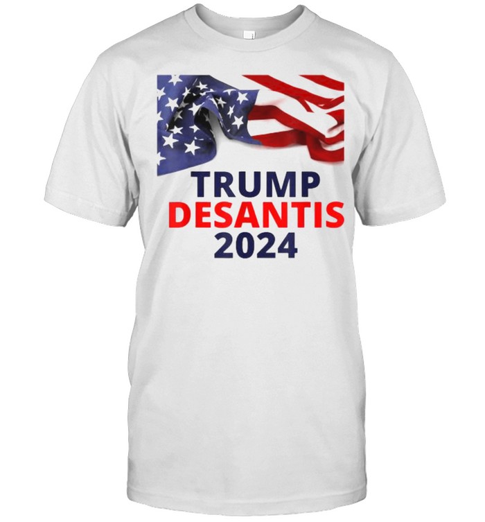 Trump Desantis 2024 American Flag Shirt