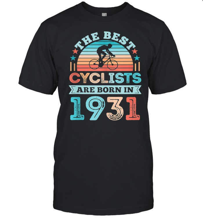 90th Birthday Cycling Best Cyclist born 1931 shirt
