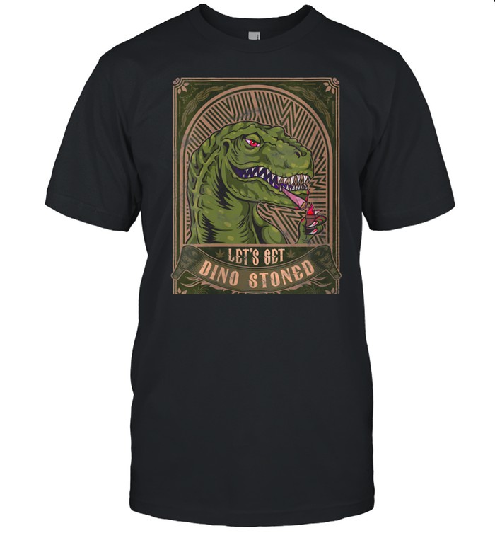 Marijuana Dinosaur Inspired Prehistoric Weed Related Tyranno shirt Classic Men's T-shirt