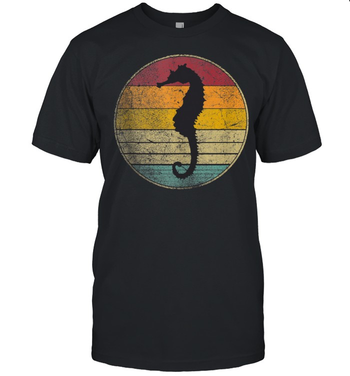 Seahorse Fish Nature Ocean Sea Vintage Distressed Retro shirt