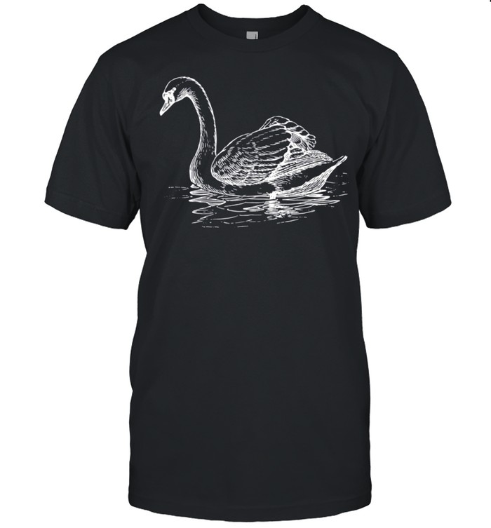 Swan Trumpeter Swan Bird Ornithology shirt Classic Men's T-shirt