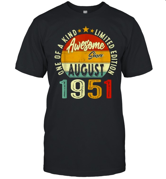 One of a kind limited edition awesome since august 1951 vintage shirt Classic Men's T-shirt