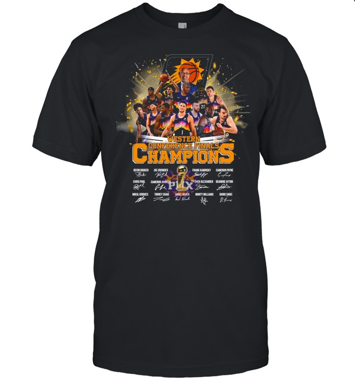 Western Conference Finals Champions Phoenix Suns Team Player Signatures shirt Classic Men's T-shirt