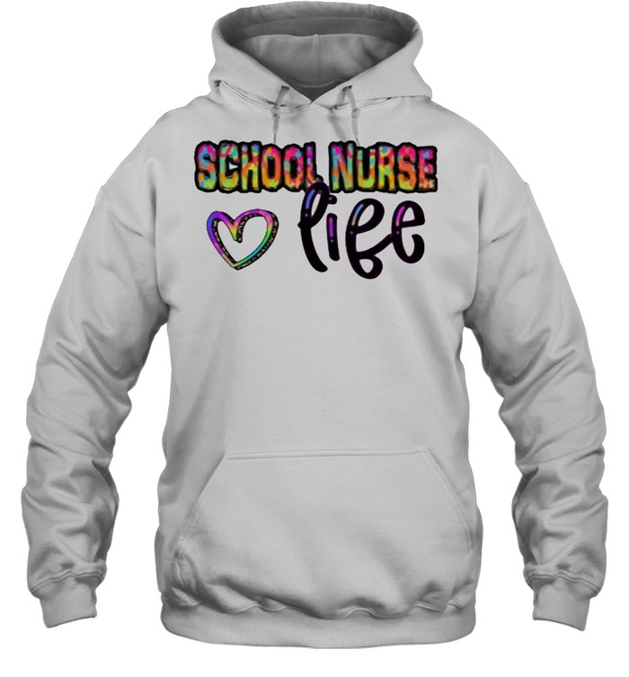 School Nurse Life Heart Watercolor  Unisex Hoodie