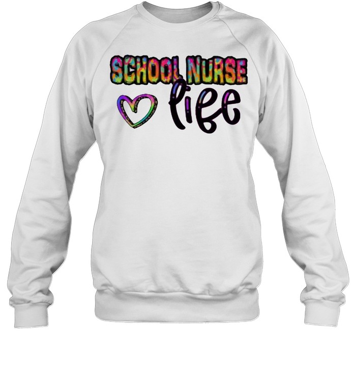 School Nurse Life Heart Watercolor  Unisex Sweatshirt