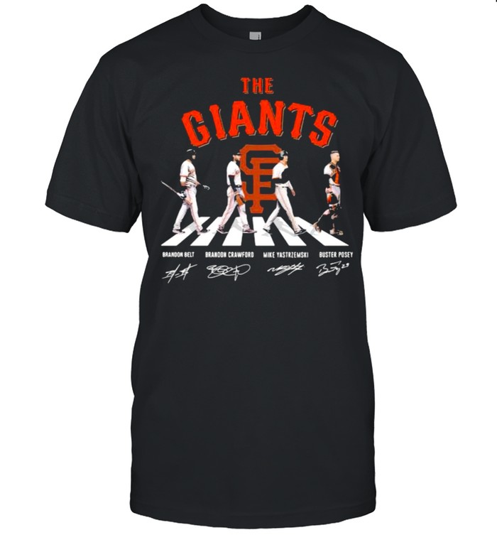 The giants abbey road signatures shirt Classic Men's T-shirt