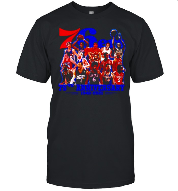 76ers 75th Anniversary 1946 2021 players shirt