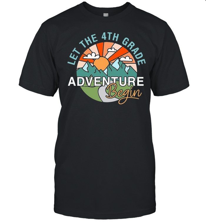 Let The 4Th Grade Adventure Begin Teacher Back To School T-shirt Classic Men's T-shirt