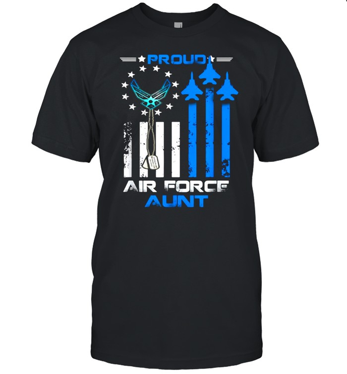 Proud U.S. Air Force Aunt, Proud Aunt Of USAF Veteran T-shirt Classic Men's T-shirt