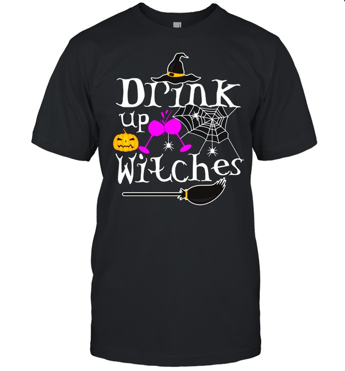 Drink Up Witches Wine & Horror Night Costume shirt