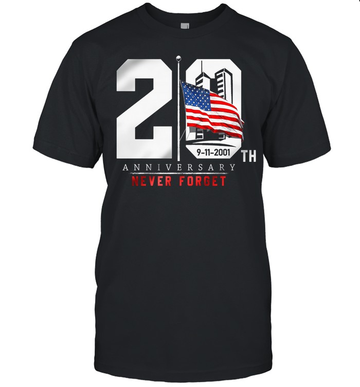 9 11 2021 20th anniversary never forget American flag shirt Classic Men's T-shirt