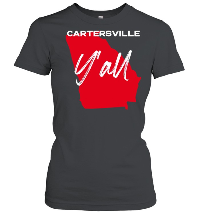 Cartersville Georgia Y'all GA Pride State Map Cute shirt Classic Women's T-shirt