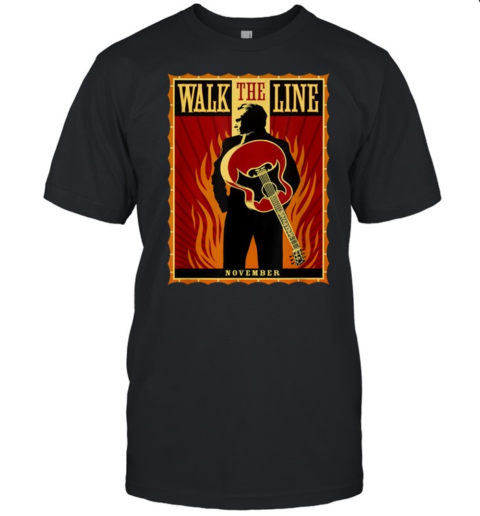 I Walk The Line Vaporware Johnnys Arts Cash American Singers shirt