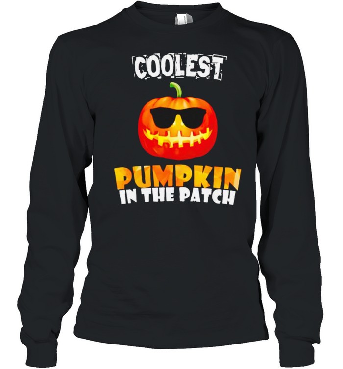 Coolest pumpkin in the patch halloween shirt Long Sleeved T-shirt