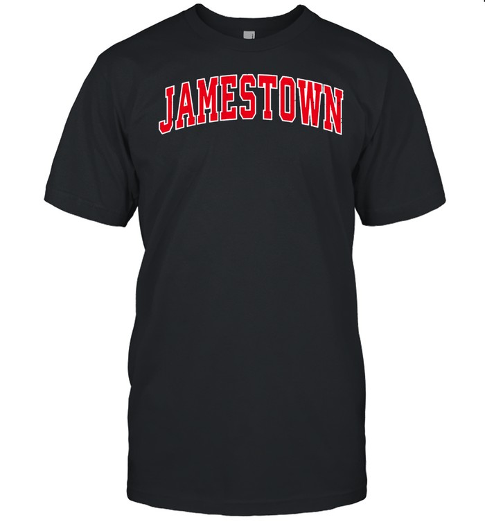 Jamestown New York NY Vintage Sports Design Red Design shirt Classic Men's T-shirt