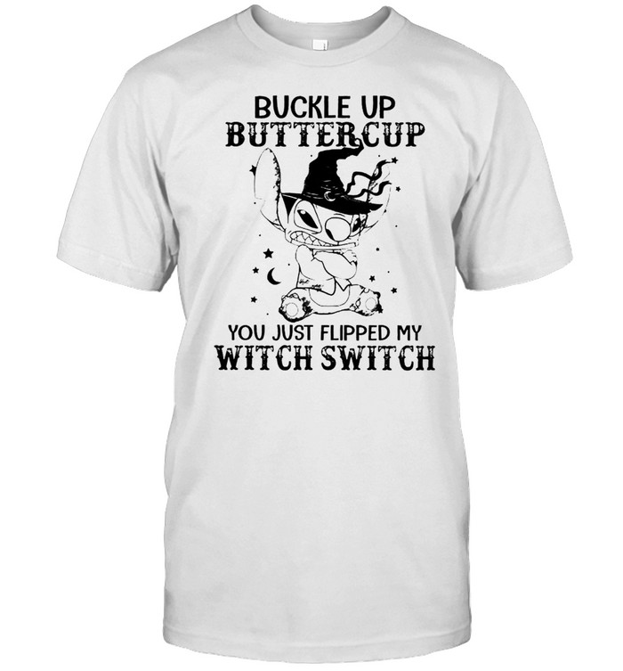 Stitch buckle up buttercup you just flipped my witch switch shirt Classic Men's T-shirt