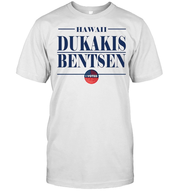 Hawaii Dukakis Bentsen I Voted T-shirt Classic Men's T-shirt