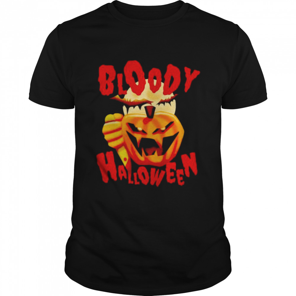 Pumpkin bloody Halloween shirt Classic Men's T-shirt