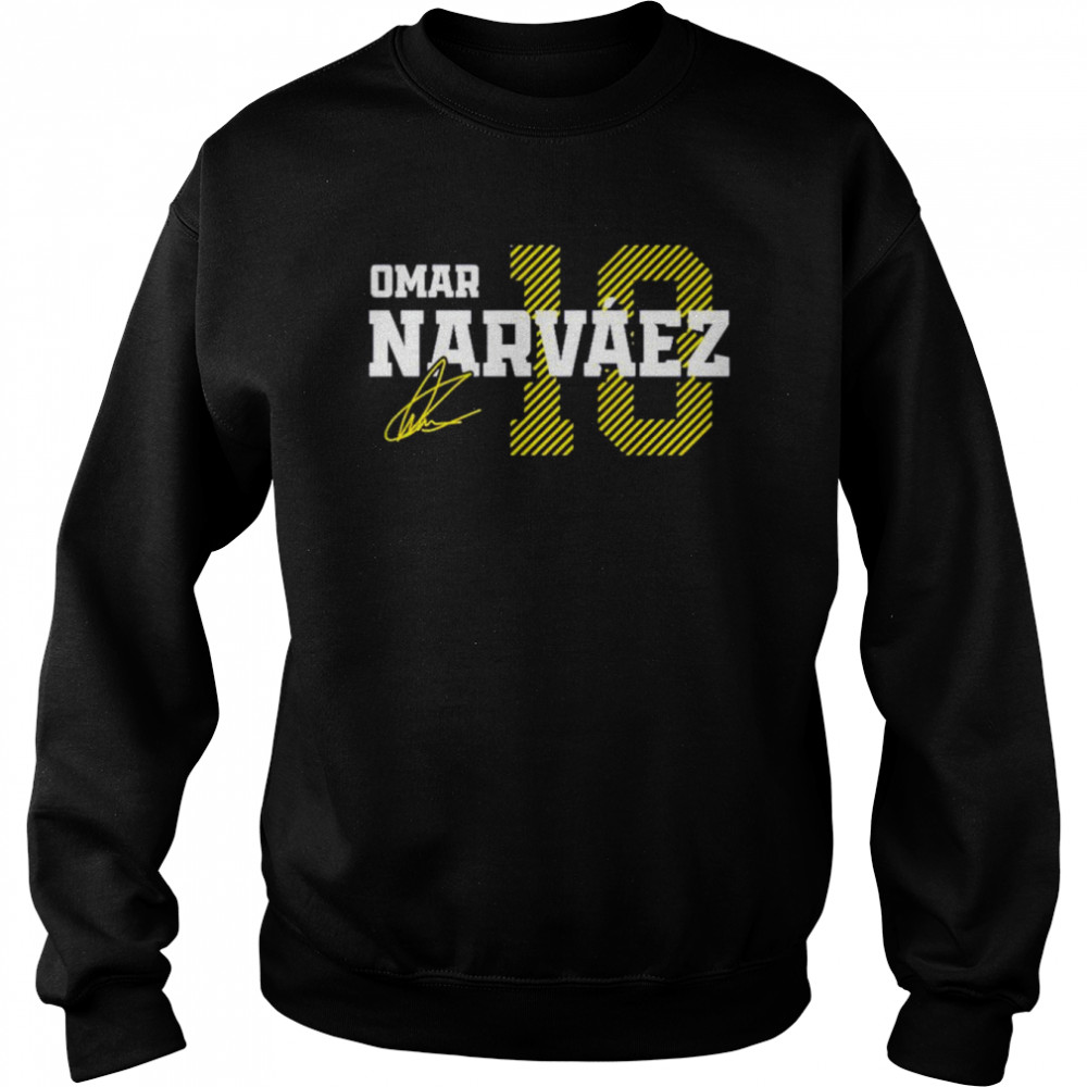Omar Narvaez Milwaukee Baseball signature shirt Unisex Sweatshirt