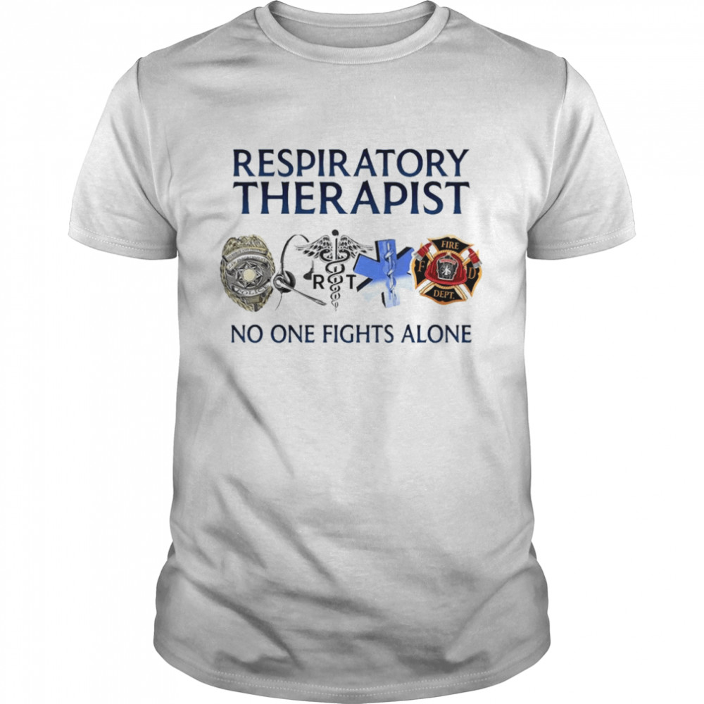 respiratory therapist no one fights alone shirt Classic Men's T-shirt