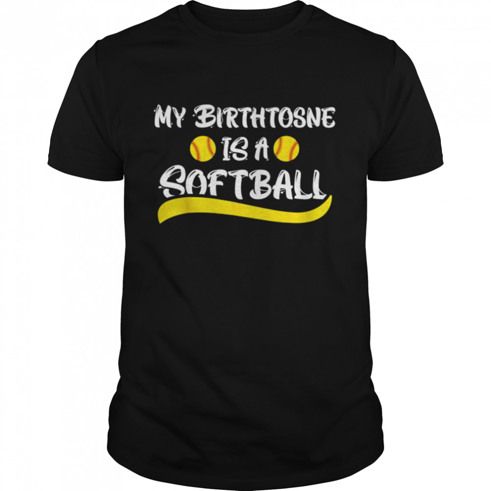 My birthstone is a softball softball pitcher catcher shirt