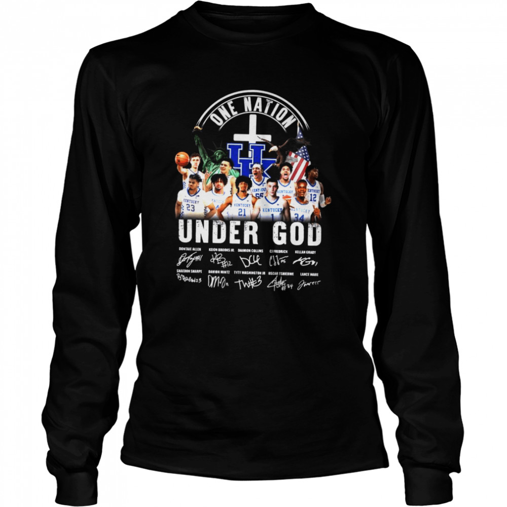 One nation under god signatures shirt Long Sleeved T-shirt