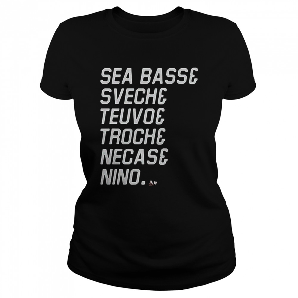 Sea Bass & Svech & Teuvo & Troch & Necas & Nino  Classic Women's T-shirt