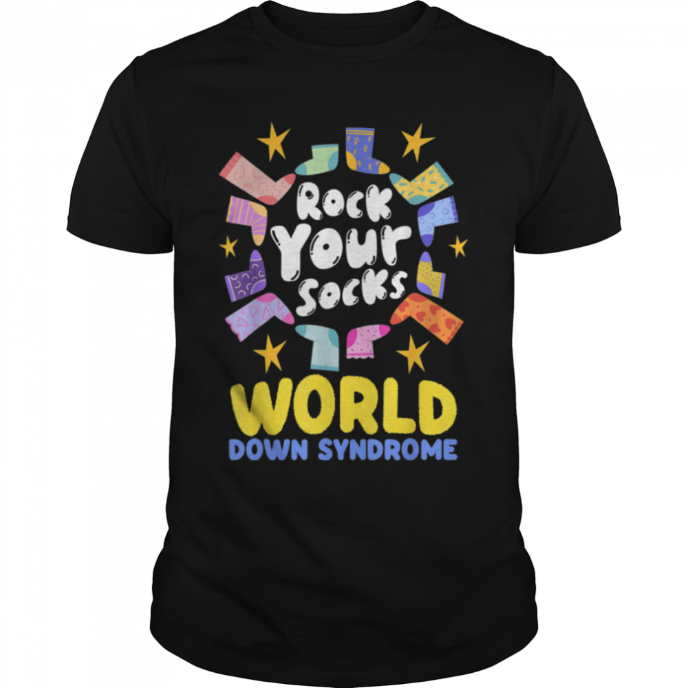 Rock Your Socks, World Down Syndrome Awareness Day T- B09VNQ4FC7 Classic Men's T-shirt