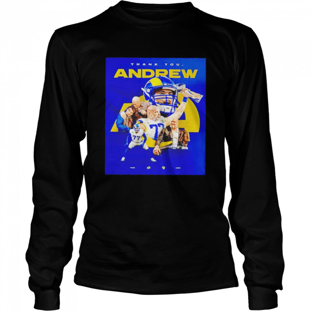 Thank You Andrew Whitworth Los Angeles Rams shirt Long Sleeved T-shirt