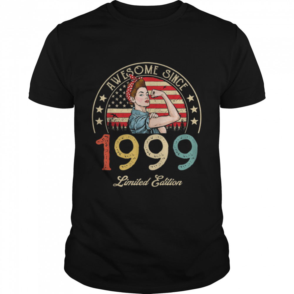 Awesome Since 1999 Vintage 1999 23rd Birthday 23 Years Old T- B09VYV71WV Classic Men's T-shirt