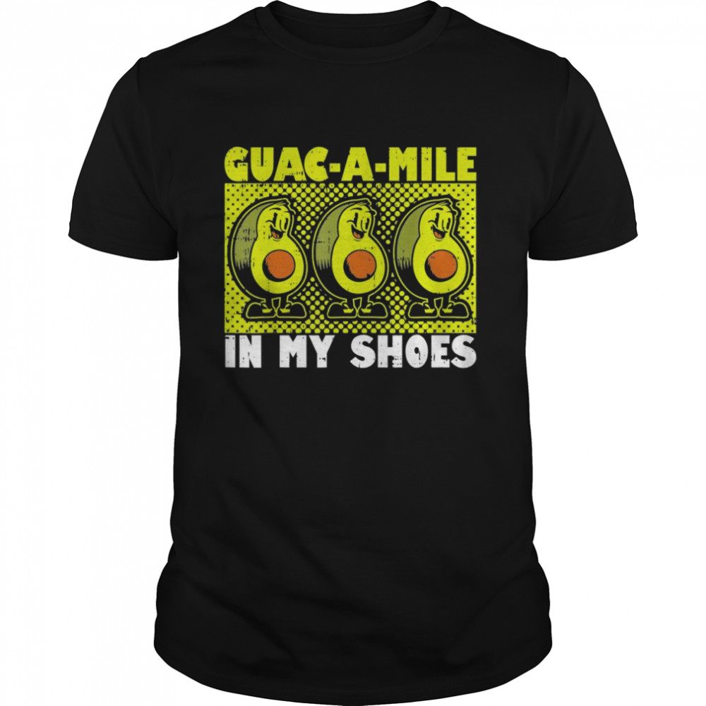 Guac A Mile In My Shoes Avocado Lover Guacamole Keto Pun  Classic Men's T-shirt