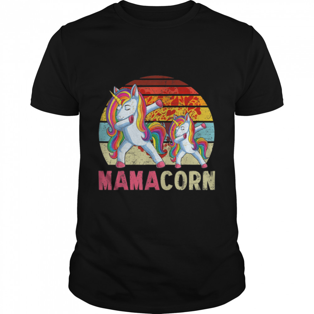 Mamacorn Unicorn Lover Mom Vintage Mother's Day Women T- B09W91C3RP Classic Men's T-shirt