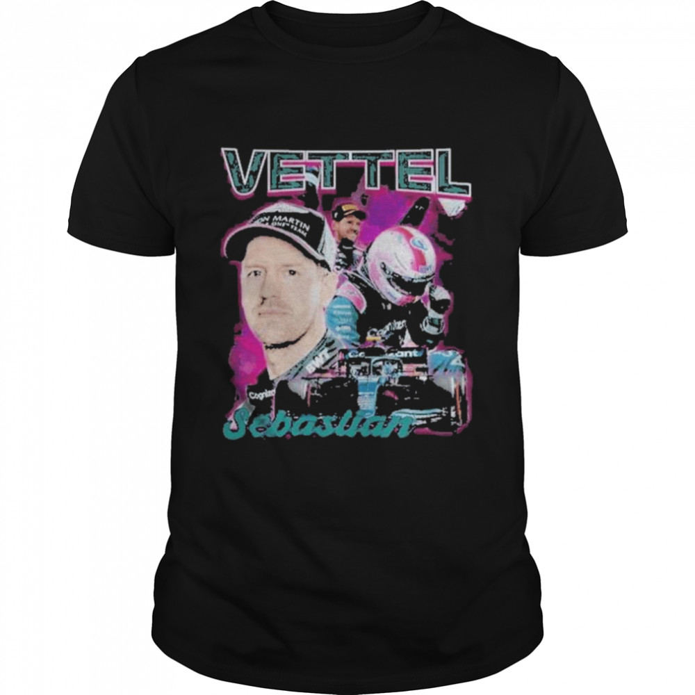 Sebastian vettel driver racing championship formula racing shirt