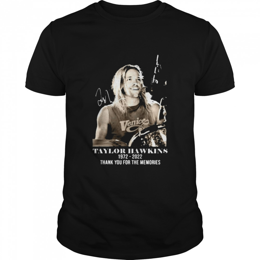 Rip Taylor Hawkins 1972 – 2022 Signature Thank You For The Memories T- Classic Men's T-shirt